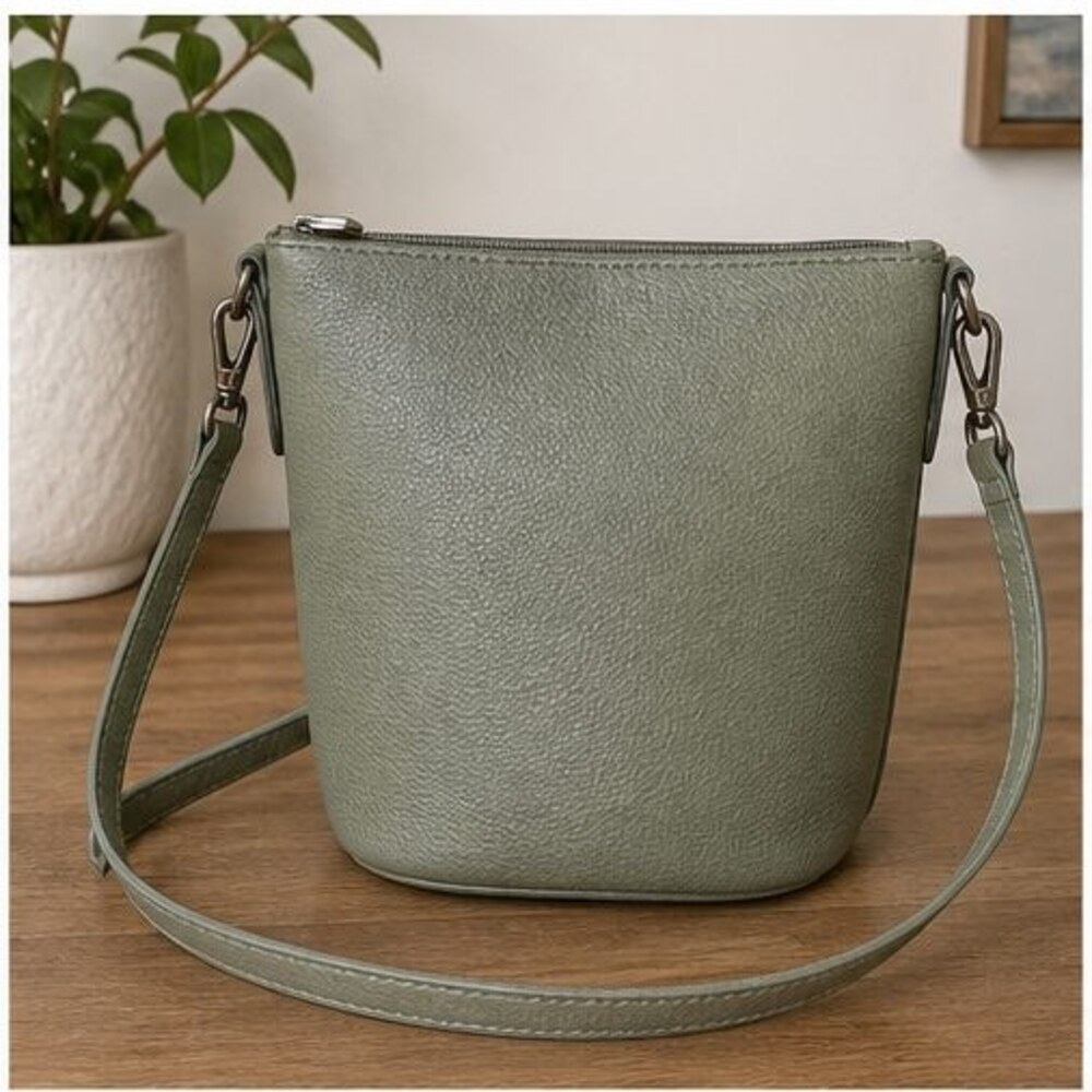 Olive Canvas Crossbody Bag